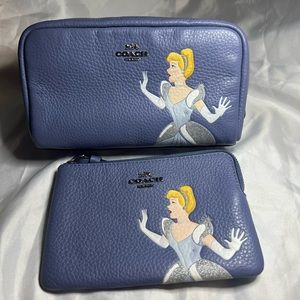 Disney coach make up bag and wristlet